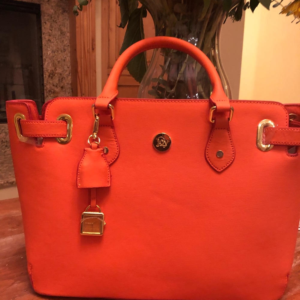 Leather satchel purse